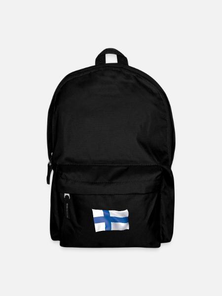 Flagge Finnland - Rucksack - Schwarz