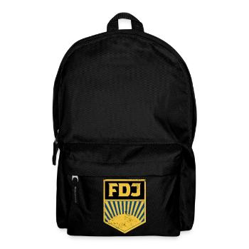 FDJ Retro Logo DDR Pioniere - Rucksack - Schwarz - Vorne