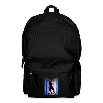 Vintage Retro Fußball - Rucksack - Schwarz - Vorne