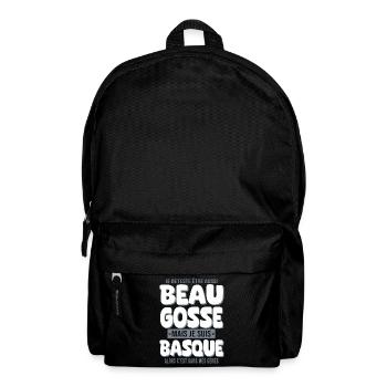 Beau gosse Basque cadeau homme basquais - Sac à dos - noir - Devant