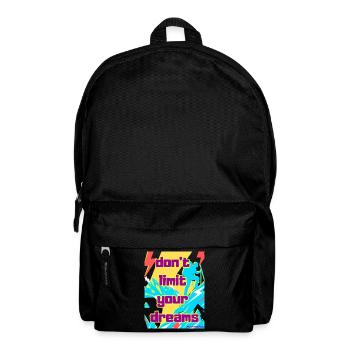 Don't limit your dreams - Rucksack - Schwarz - Vorne