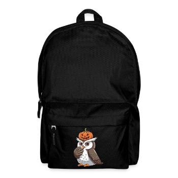 Süße Schneeeule Halloween Kürbis Cartoon - Rucksack - Schwarz - Vorne