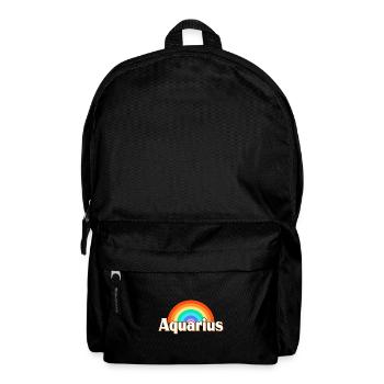 Sternzeichen Wassermann - Rucksack - Schwarz - Vorne