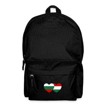 Bulgarie Hongrie Drapeau Cœur - Sac à dos - noir - Devant