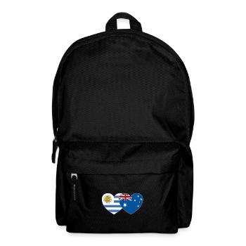 Uruguay Australien Flagge Herz - Rucksack - Schwarz - Vorne