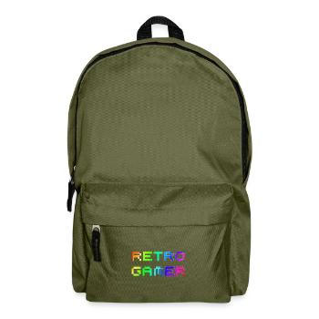 | de jeu rétro | de jeux vidéo | de joueurs Nerd - Sac à dos - vert olive - Devant