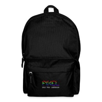 Can you decode? - Backpack - black - Front