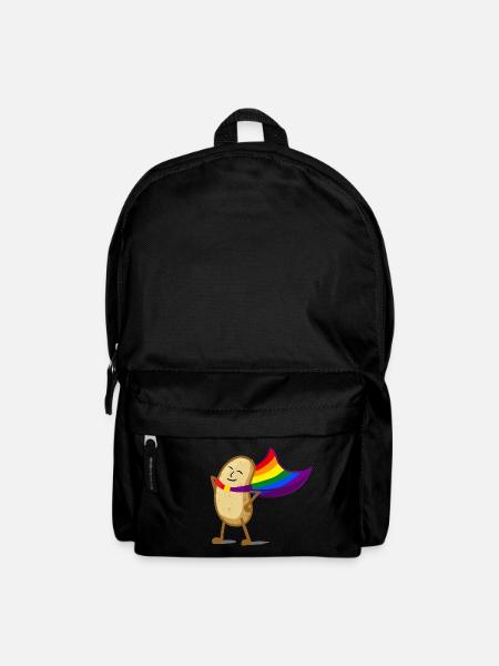 Regenbogen Kartoffel - Rucksack - Schwarz
