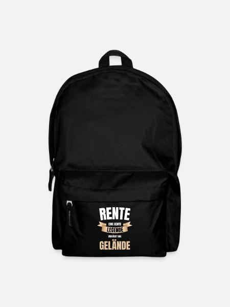 Rente 2021 Renten Shirt Lustiger Spruch - Rucksack - Schwarz