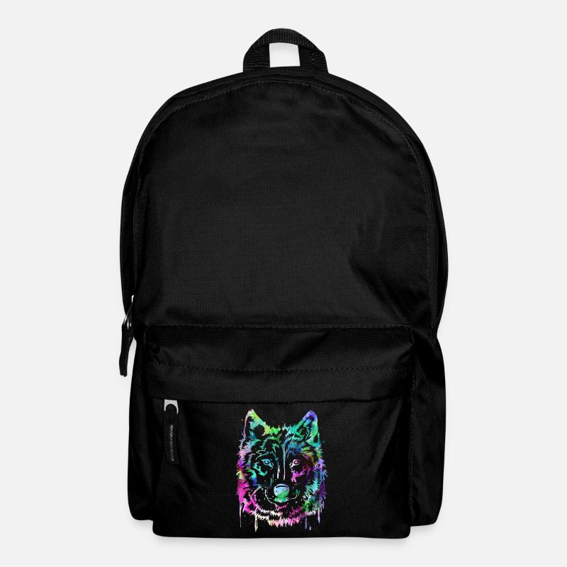 Wolf - Rucksack - Schwarz