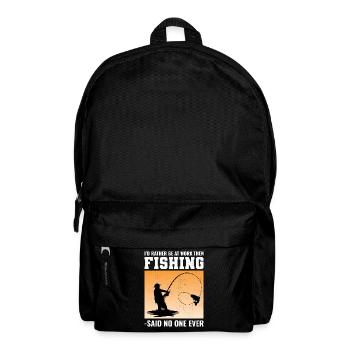 Fishing Fish Lover Fishermen Funny Humor - Backpack - black - Front