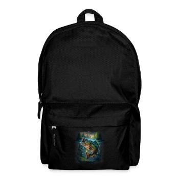 Fishing Angler Fishing Rod - Backpack - black - Front