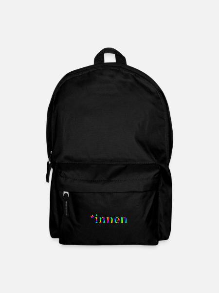 *innen Geschenkidee pro Gendern Feminismus innen - Rucksack - Schwarz
