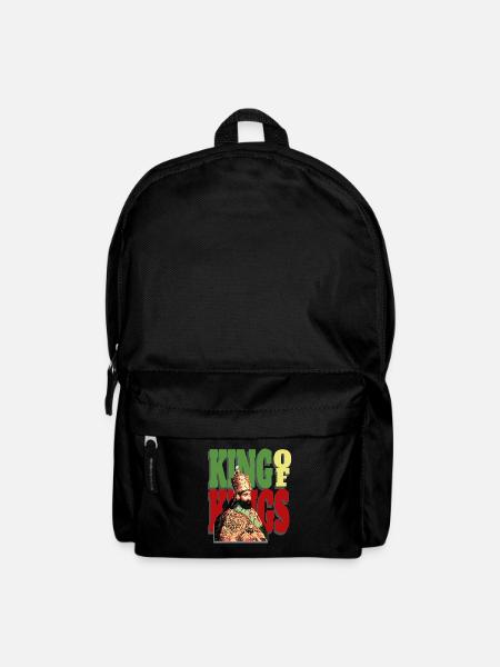 Haile Selassie I. Rastafari with Rasta Crown - Backpack - black