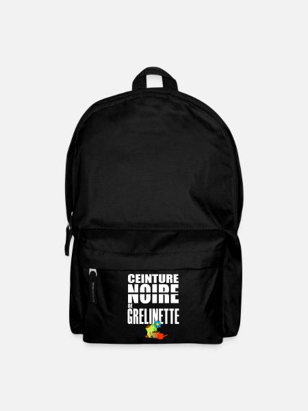Jardin ceinture noire grelinette humour jardinier - Sac à dos - noir