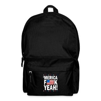 Amerika Fuck yeah - Rucksack - Schwarz - Vorne