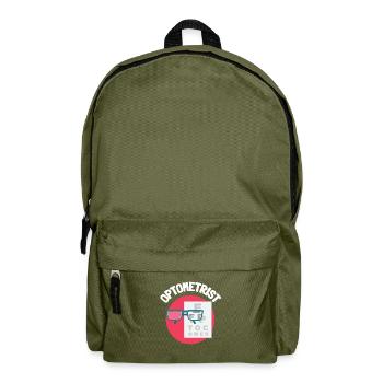 Ophthalmologist Optometrist Optometry And Optician - Backpack - olive green - Front
