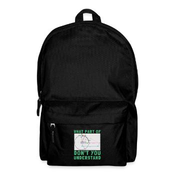 Pool Billiards Cue Sports And Snooker Tournament - Rucksack - Schwarz - Vorne