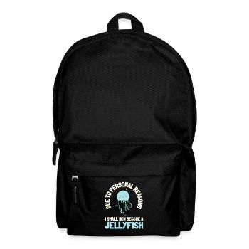 Jelly Fish Medusozoa Marine Biologist Ocean - Rucksack - Schwarz - Vorne