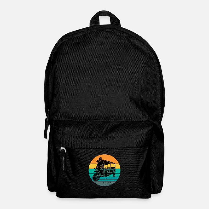 Tuk Tuk Rickshaw Italian Scooter Transporter - Backpack - black