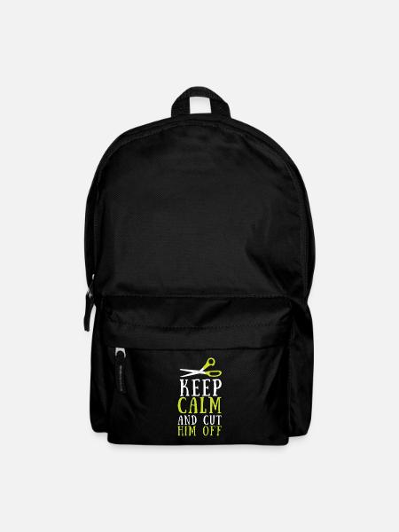 Keep Calm And Cut Him Off - Rucksack - Schwarz