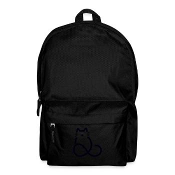 infinite love heart shape cat - Backpack - black - Front