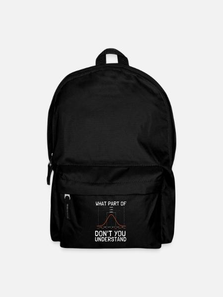 Normal Distribution Statistician Data Scientist - Rucksack - Schwarz