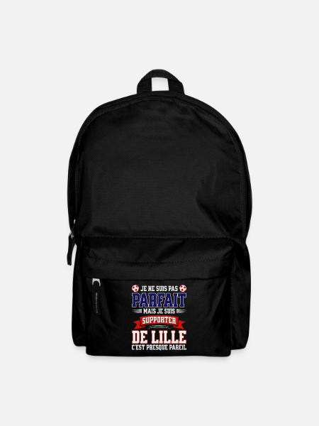 Supporter Football Lille Foot Fier Lillois - Sac à dos - noir