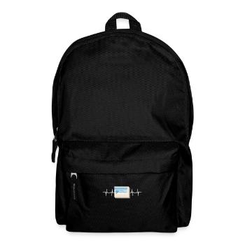 Ma médecine pour le bonheur appelée chats tous les jours - Sac à dos - noir - Devant