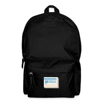 Ma médecine pour le bonheur appelée chats tous les jours - Sac à dos - noir - Devant