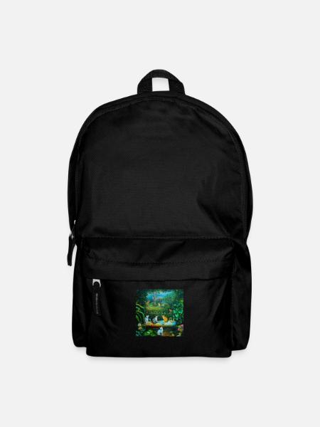 Cat Art History - Rucksack - Schwarz