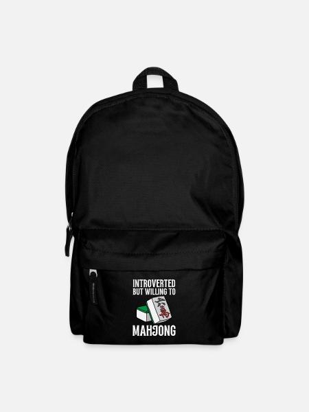 Cats Playing Mahjong - Rucksack - Schwarz