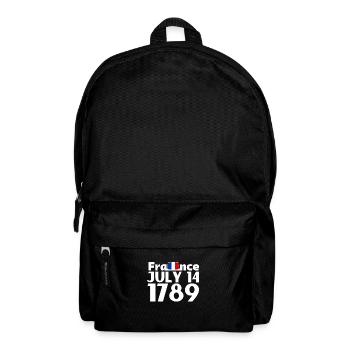 Fraternité Liberte Egalite Français Révolution - Sac à dos - noir - Devant