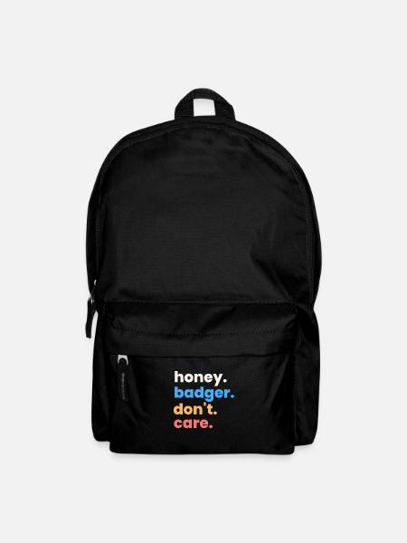 Honey Badger Don't Care - Rucksack - Schwarz