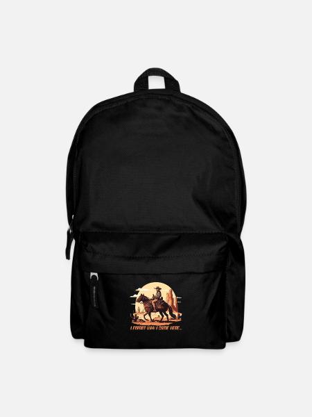 outdoor cowboy western horse riding - Backpack - black