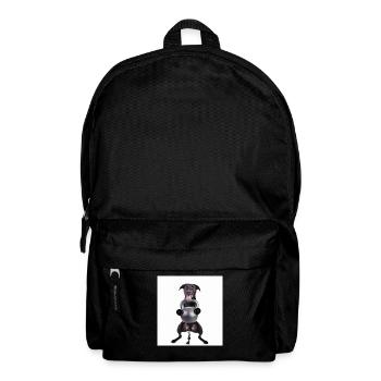 Kettlebell Workout Retro Fitness Gym - Backpack - black - Front