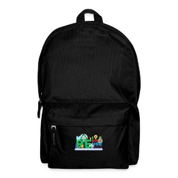 Recycle Reuse Renew Rethink Wind Turbine - Wind - Rucksack - Schwarz - Vorne