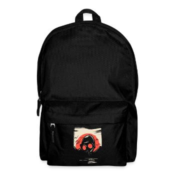 Japanische Rote Sonne: Gasmaske - Rucksack - Schwarz - Vorne
