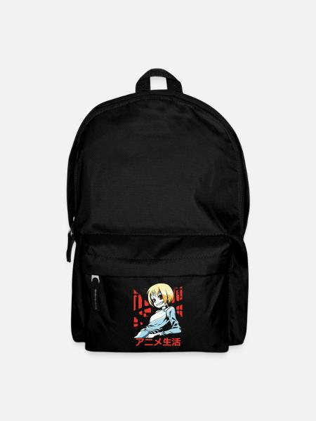 Relaxed anime girl from Japan - Backpack - black