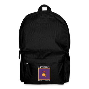 On Tuesday we eat tacos - Backpack - black - Front
