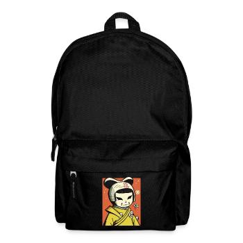 Manga Anime Cartoon: Unusual Geisha - Backpack - black - Front