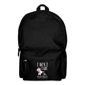 LGBTQ - I don't care what you think about me - Backpack - black - Front
