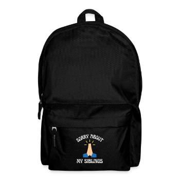 Chère maman, je suis désolé que tu aies dû élever mes frères et sœurs - Sac à dos - noir - Devant