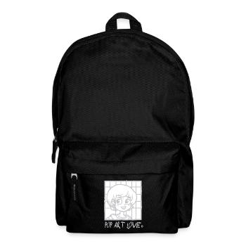 Cartoon Anime Meets Pop Art Love - Backpack - black - Front