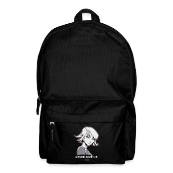 Niemals aufgeben, Anime Manga Cartoon Frau - Rucksack - Schwarz - Vorne