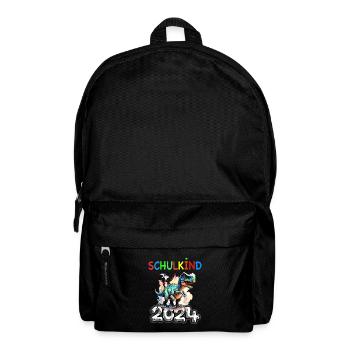 Schulkino t Rex Dino 2024 Einschulung Jungen - Rucksack - Schwarz - Vorne