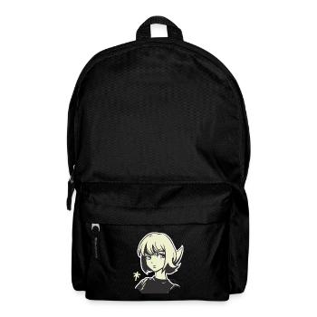 Cool, gelassen und aufmerksam, ein Anime-Girl - Rucksack - Schwarz - Vorne