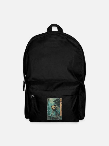 Bambuswald und Panda in China - Rucksack - Schwarz