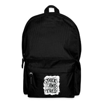 Fat and tired - Backpack - black - Front