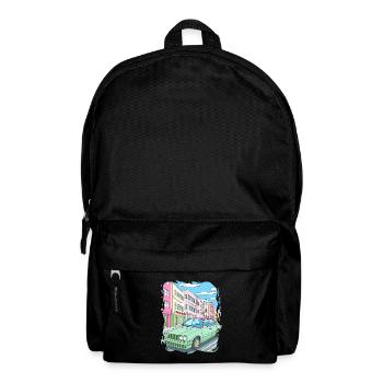 Candy Colored Road Cruiser Car - Backpack - black - Front